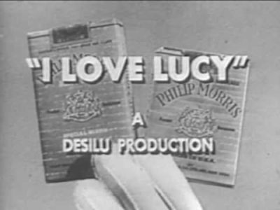 Image of an early Philip Morris ad on I love Lucy
